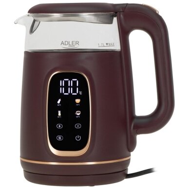 ADLER AD 1305 bordo spalvos elektrinis virdulys ADLER AD 1305 bordo spalvos elektrinis virdulys