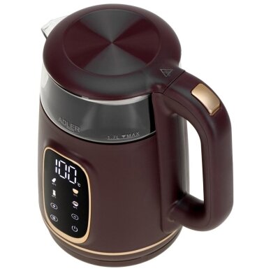 ADLER AD 1305 bordo spalvos elektrinis virdulys 2