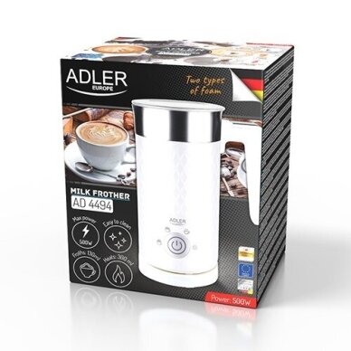 Adler AD 4494 pieno plakiklis/šildytuvas Automatinis, metalinis, baltas 3