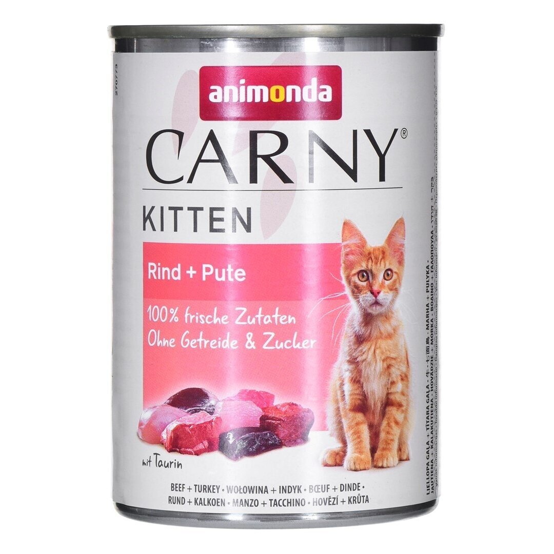 ANIMONDA Carny Kitten Beef and Turkey – Wet Kitten Food, 400 g ANIMONDA Carny Kitten Beef and Turkey – Wet Kitten Food, 400 g