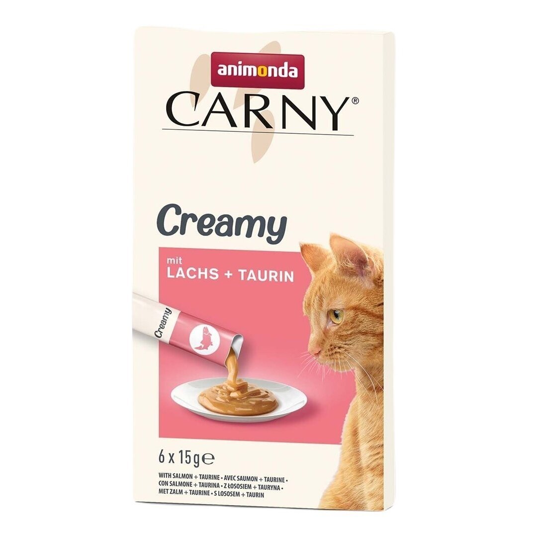 ANIMONDA Carny lašiša su taurinu - kačių skanėstai - 6 x 15 g ANIMONDA Carny lašiša su taurinu - kačių skanėstai - 6 x 15 g