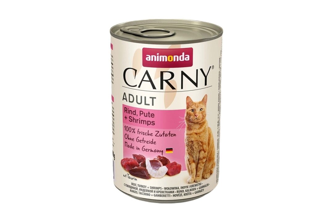 ANIMONDA Carny Adult manzo, tacchino, gamberetti – cibo umido per gatti, 400 g ANIMONDA Carny Adult manzo, tacchino, gamberetti – cibo umido per gatti, 400 g