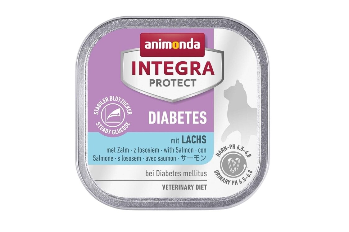 ANIMONDA Integra Protect Diabetes laks – våtfôr til katt, 100 g