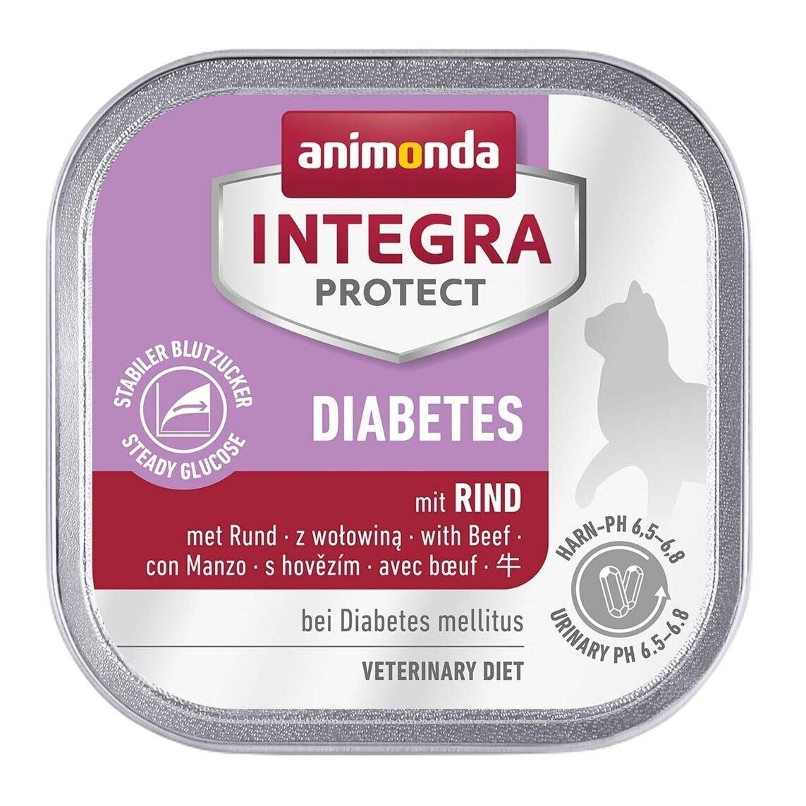 ANIMONDA Integra Protect Diabetes veiseliha – märg kassitoit, 100 g ANIMONDA Integra Protect Diabetes veiseliha – märg kassitoit, 100 g