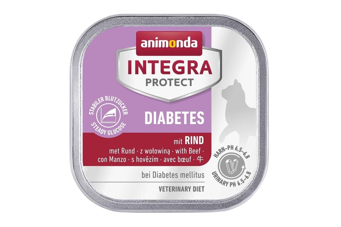 ANIMONDA Integra Protect Diabetes Rind – Nassfutter für Katzen, 100 g