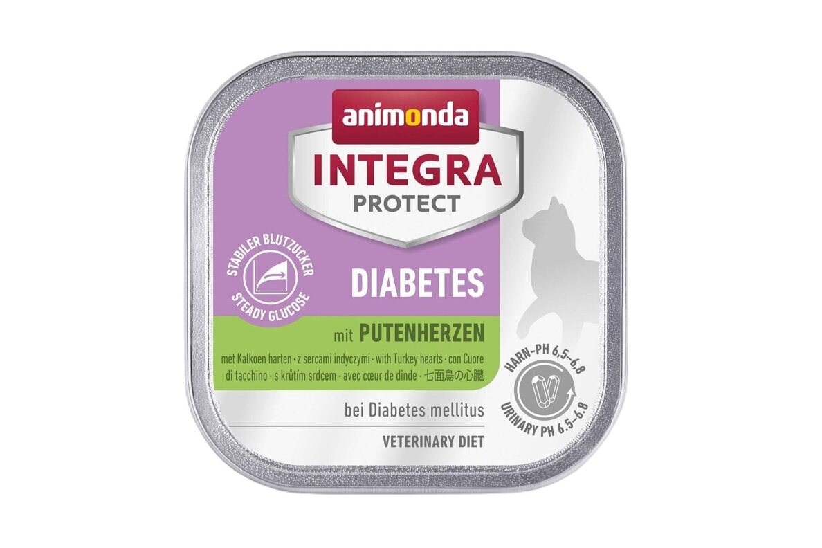 ANIMONDA Integra Protect Diabetes cuori di tacchino – cibo umido per gatti, 100 g