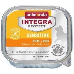 ANIMONDA Integra Protect Sensitive Turkey su ryžiais - šlapias kačių ėdalas - 100 g