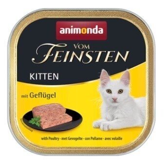ANIMONDA Vom Feinsten Kitten vištiena – šlapias maistas kačiukams, 100 g ANIMONDA Vom Feinsten Kitten vištiena – šlapias maistas kačiukams, 100 g