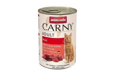 ANIMONDA Carny Adult vaca – comida húmida de vaca para gatos, 400 g