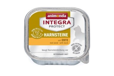 ANIMONDA Integra Protect Harnsteine Duck – comida húmida para gatos, 100 g