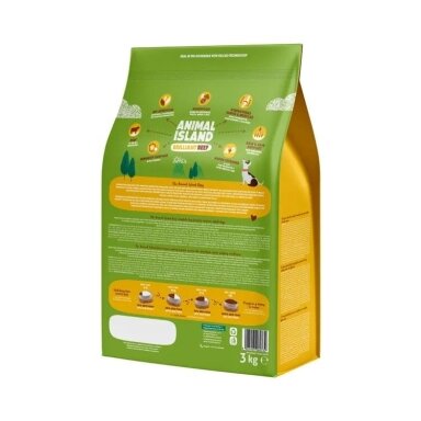 ANIMAL ISLAND Brilliant jautienos sausas šunų ėdalas 3 kg