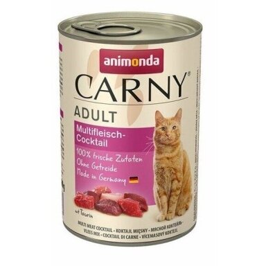 ANIMONDA Carny Adult Multi meat cocktail – šlapias kačių maistas, 400 g