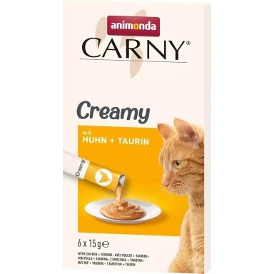ANIMONDA Carny Chicken su taurinu - kačių skanėstai - 6 x 15 g