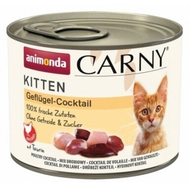 ANIMONDA Carny Kitten paukštienos kokteilis - šlapias kačių ėdalas - 200 g