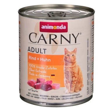 Animonda Carny suaugusių jautienos ir vištienos ėdalas 800 g