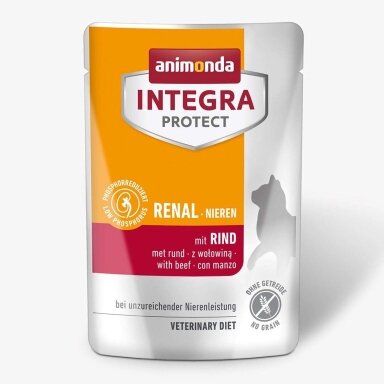 ANIMONDA Integra Protect Renal Nieren su jautiena – šlapias maistas katėms, 85 g
