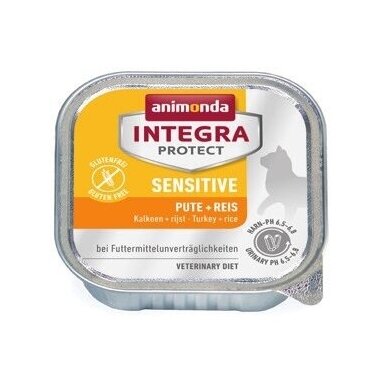 ANIMONDA Integra Protect Sensitive Turkey su ryžiais - šlapias kačių ėdalas - 100 g