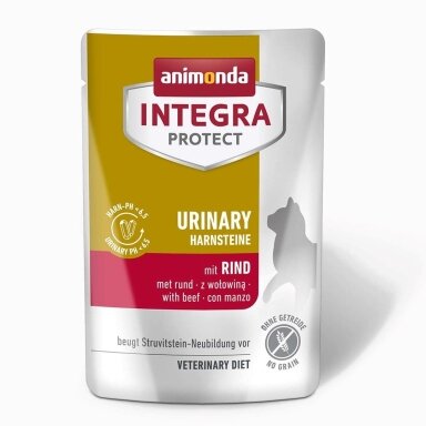 ANIMONDA Integra Protect Urinary Struvit su jautiena – šlapias kačių maistas, 85 g