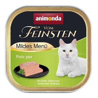 ANIMONDA Vom Feinsten Kastrierte Katzen – šlapias ėdalas sterilizuotoms katėms su kalakutiena, 100 g
