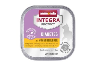 ANIMONDA Integra Protect Diabetes fegato di pollame – cibo umido per gatti, 100 g ANIMONDA Integra Protect Diabetes fegato di pollame – cibo umido per gatti, 100 g