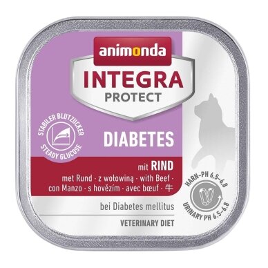ANIMONDA Integra Protect Diabetes veiseliha – märg kassitoit, 100 g ANIMONDA Integra Protect Diabetes veiseliha – märg kassitoit, 100 g