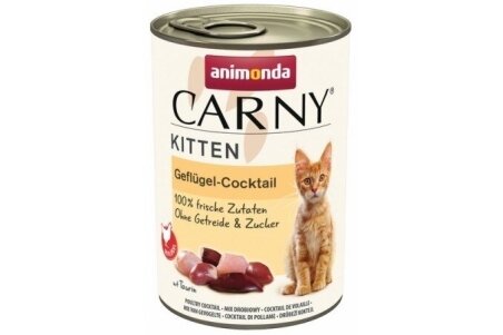 ANIMONDA Cat Carny Kitten Cocktail z drobiem – mokra karma dla kociąt, 400 g