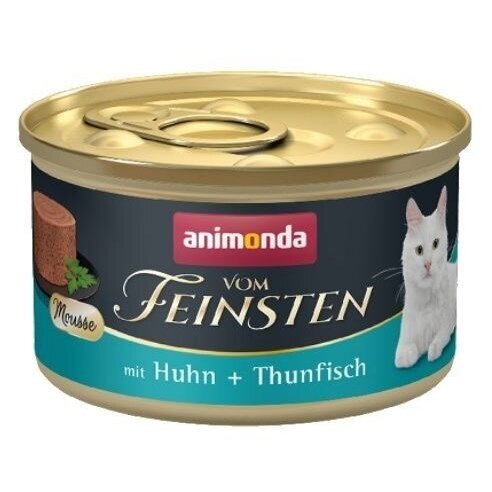 ANIMONDA Vom Feinsten Mousse su vištiena ir tunu – šlapias kačių maistas, 85 g