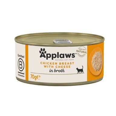APPLAWS Vištienos krūtinėlė su sūriu - šlapias kačių ėdalas - 70 g