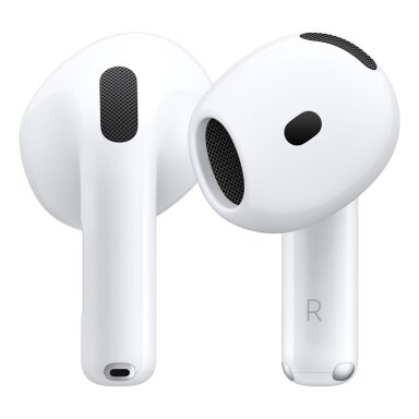 „Apple AirPods“ (4-os kartos) „AirPods 4“ belaidės ausinės, į ausis, skirtos skambučiams / muzikai / sportui / kasdienėms „Bluetooth“ ausinėms, baltos