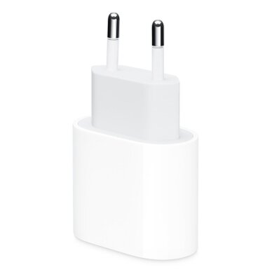 „Apple MUVV3ZM/A“ mobiliojo įrenginio įkroviklis, universalus, baltas, greitas įkrovimas, skirtas vidaus patalpoms. 1