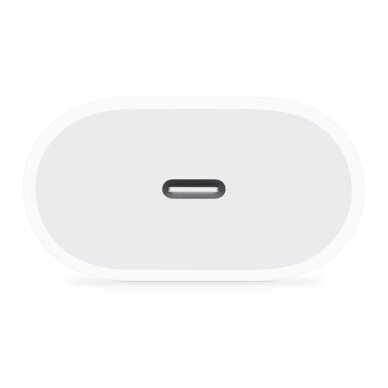 „Apple MUVV3ZM/A“ mobiliojo įrenginio įkroviklis, universalus, baltas, greitas įkrovimas, skirtas vidaus patalpoms.