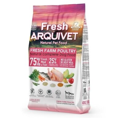 ARQUIVET sausas šunų ėdalas su šviežia vištiena ir vandenyno žuvimis, 10 kg