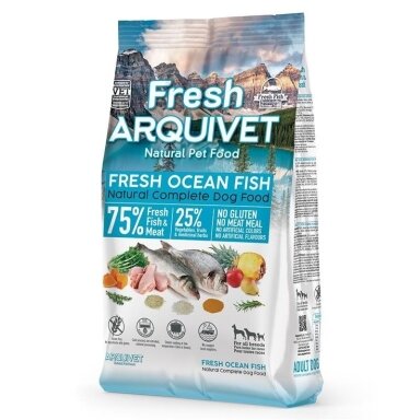 ARQUIVET šviežia vandenyno žuvis - sausas šunų ėdalas - 2,5 kg