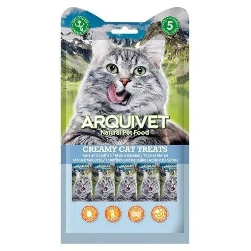 ARQUIVET tuno ir menkės skanėstai katėms - 5 x 14 g 1 ARQUIVET tuno ir menkės skanėstai katėms - 5 x 14 g 1