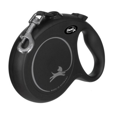 Automatinis pavadėlis šunims Flexi New Classic L, 8 m, juodas