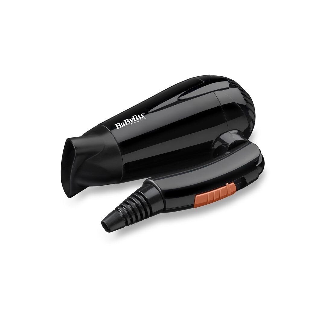 Kelioninis plaukų džiovintuvas BaByliss 5344E Travel Dry 2000, 2000 W, juodas 1 Kelioninis plaukų džiovintuvas BaByliss 5344E Travel Dry 2000, 2000 W, juodas 1