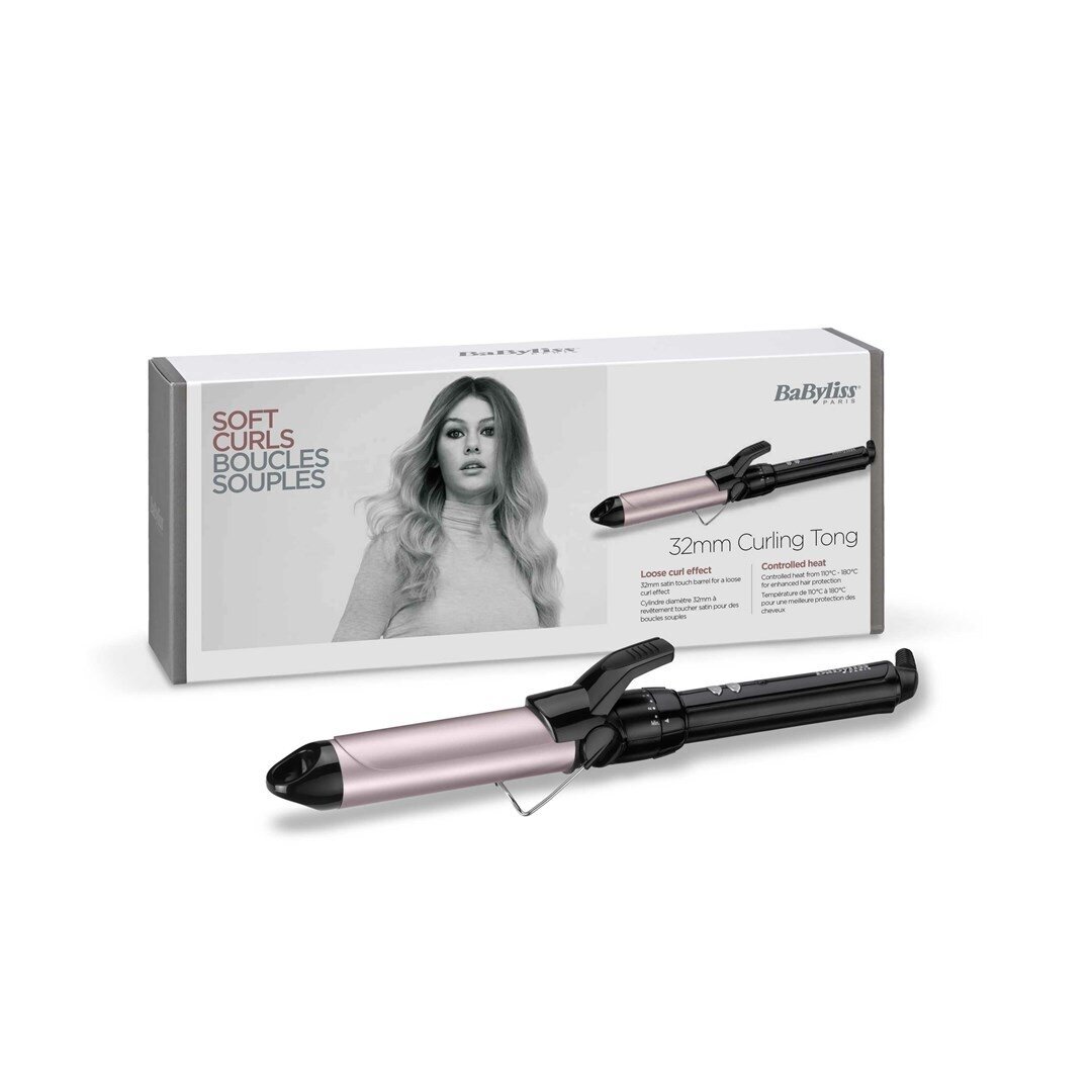 Plaukų formavimo žnyplės BaByliss Pro 180 C332E Sublim’Touch, 32 mm, juodos/rožinės, 10 temperatūros lygių 1