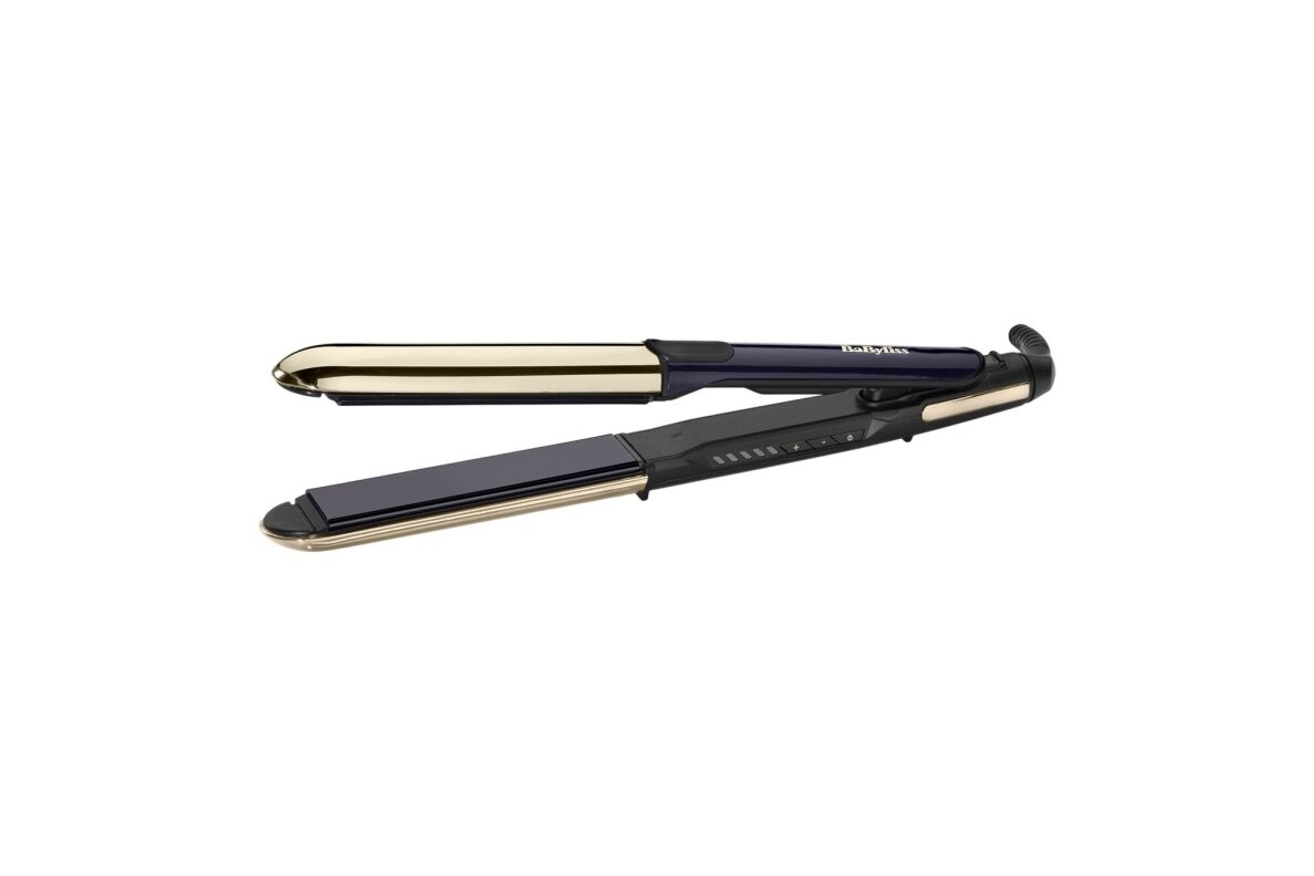 Haarglätter BaByliss ST484E, keramisch, schwarz/gold, 5 Temperaturstufen, Ionisierung
