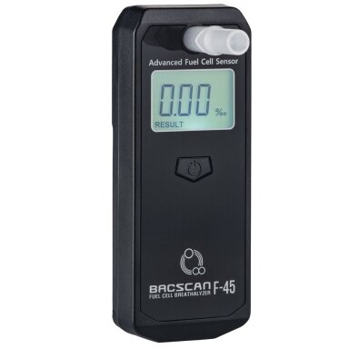 BACscan F-45 alkoholio matuoklis 0–4 %, juodas