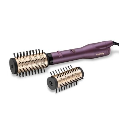 Karšto oro plaukų formavimo šepetys BaByliss AS950E Big Hair Dual, 650 W, juodas/rožinio aukso/violetinis Karšto oro plaukų formavimo šepetys BaByliss AS950E Big Hair Dual, 650 W, juodas/rožinio aukso/violetinis