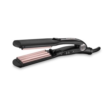 Plaukų tekstūravimo žnyplės BaByliss The Crimper, juodos/rožinės, keraminės-turmalino, reguliuojama temperatūra Plaukų tekstūravimo žnyplės BaByliss The Crimper, juodos/rožinės, keraminės-turmalino, reguliuojama temperatūra