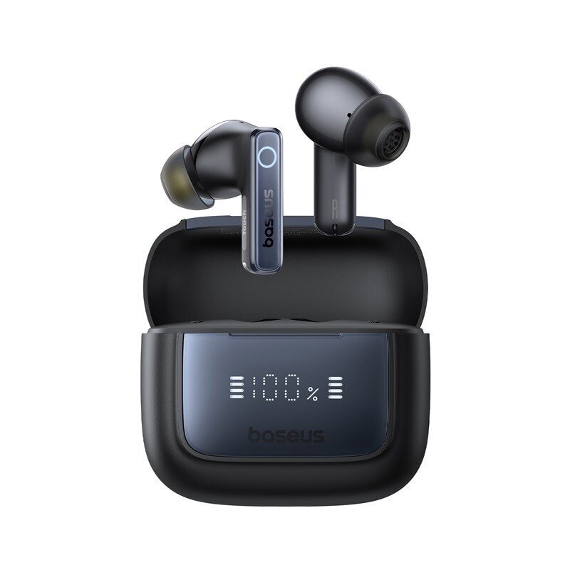 „Baseus Bowie 35 TWS“ „Bluetooth“ triukšmą slopinančios ausinės, į ausis, su ryšiu / muzika, juodos „Baseus Bowie 35 TWS“ „Bluetooth“ triukšmą slopinančios ausinės, į ausis, su ryšiu / muzika, juodos