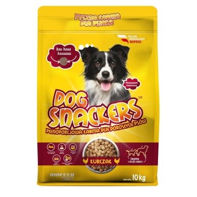 BIOFEED Dog Snackers Adult medium & large Chicken - sausas šunų ėdalas - 10 kg