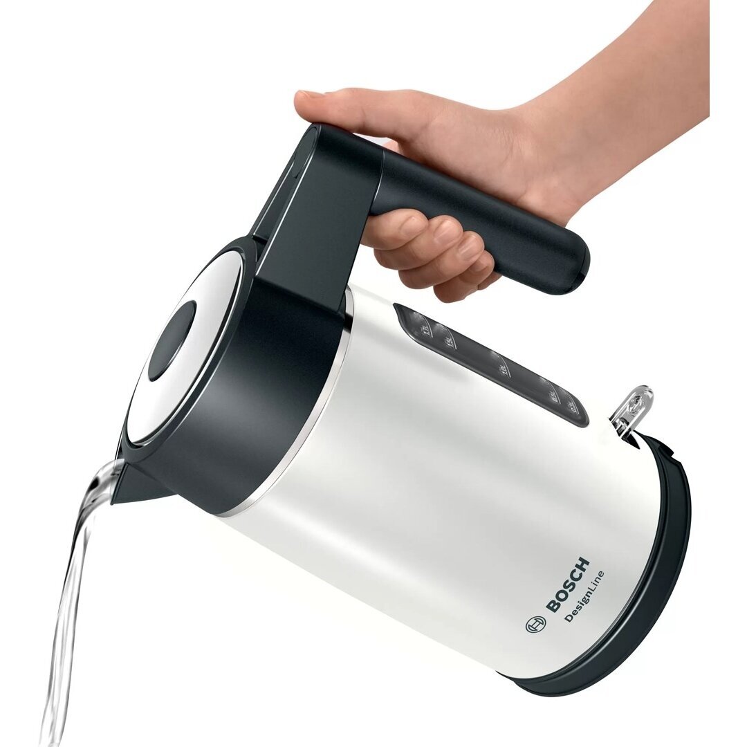 „Bosch DesignLine“ elektrinis virdulys 1,7 l 2400 W juodas, sidabrinis 5