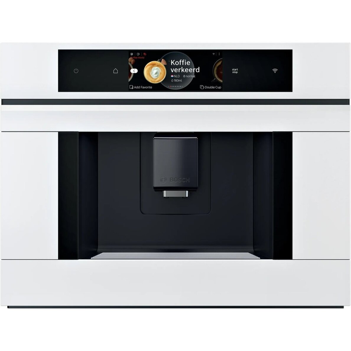Bosch Serie 8 CTL7181W0 įmontuojamas visiškai automatinis kavos aparatas, 2.4 L, baltas Bosch Serie 8 CTL7181W0 įmontuojamas visiškai automatinis kavos aparatas, 2.4 L, baltas