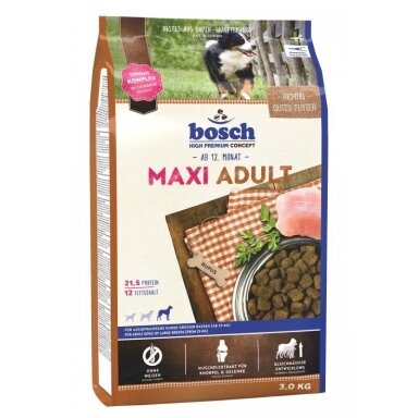 BOSCH Maxi Adult - sausas šunų ėdalas - 3 kg