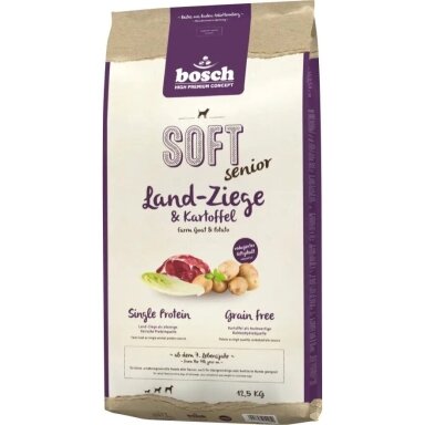 BOSCH Soft Senior Goat & Potato - sausas šunų ėdalas - 12,5 kg