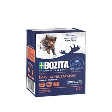 Bozita 00004260 drėgnas šunų maistas su lašiša suaugusioms moterims, 370 g