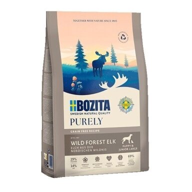 BOZITA Purely Junior Large Elk - sausas šunų ėdalas - 2,5 kg
