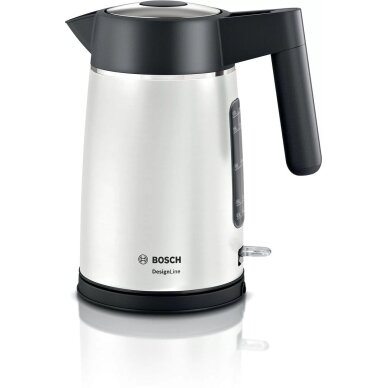 „Bosch DesignLine“ elektrinis virdulys 1,7 l 2400 W juodas, sidabrinis 1